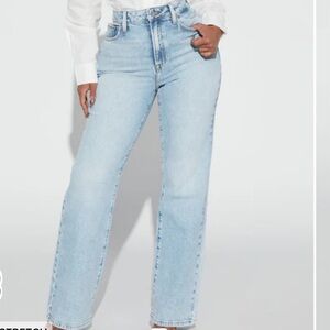 NWT FASHION NOVA LIGHT BLUE STRAIGHT LEG JEANS 5